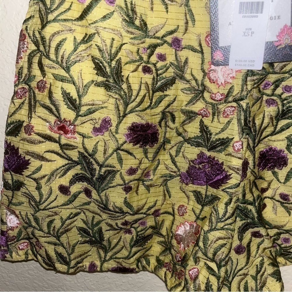 Anthropologie x La Fuori Floral Embroidered Shorts Size XSP New With Tags - Picture 4 of 7